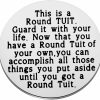 Wholesale FOTAP Fotap Round Tuit Token Get A Round Tuit Guard It With Your Life Token Coins Inspirational Graduation Gift