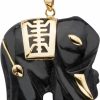 New Palm Beach Jewelry Palmbeach 10K Yellow Gold Genuine Black Jade Elephant Pendant (33Mm)