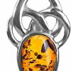 New Ian and Valeri Co. Ian And Valeri Co. Amber Sterling Silver Celtic Pendant