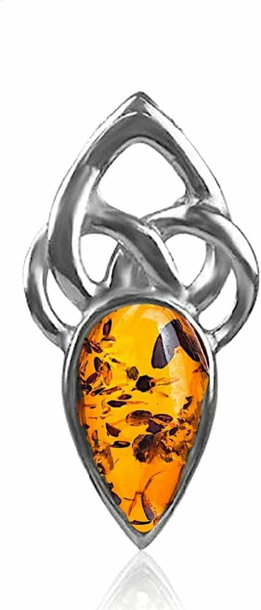 New Ian and Valeri Co. Ian And Valeri Co. Amber Sterling Silver Celtic Pendant