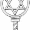 Online Claddagh Gold 925 Sterling Silver Star Of David Key Pendant