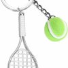 Best UJIMS Ujims Tennis Ball Keychain With Tennis Racket Tennis Players Gift Tennis Gift For Tennis Lovers Coach Tennis Teams Gifts