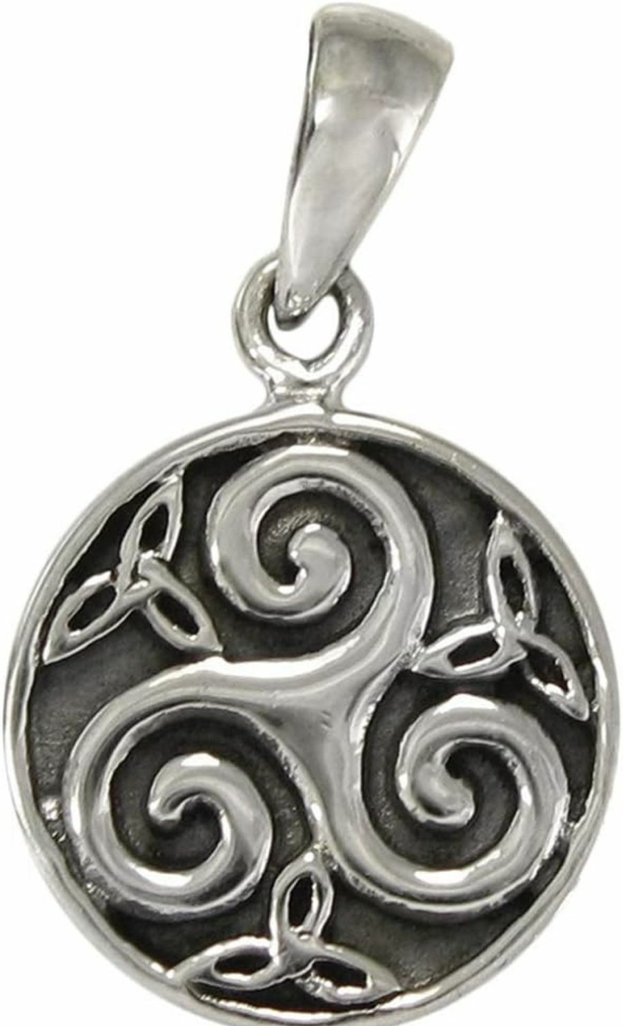 Clearance Moonlight Mysteries Sterling Silver Small Celtic Knot Triskelion Pendant