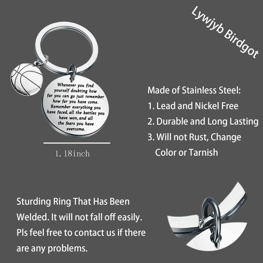 Wholesale Lywjyb Birdgot Lywjyb Birdgot Basketball Player Gift Basketball Lover Keychain Jewelry Inspirational Gifts