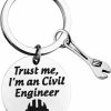 Clearance FAADBUK Faadbuk Engineer Keychain Civil Engineer Gift Trust Me I'M An Civil Engineer Civil Engineer Graduation Gift