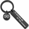 Hot WUSUANED Wusuaned Gambler Gift I'D Rather Be At The Casino Lucky Dice Keychain Casino Lover Gift Gambling Jewelry