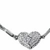 Clearance PEKWASY Pekwasy Double-Sided Magnetic Heart Necklace, Creative Magnet Love Patchwork Necklace For Couples Women Girls, Cubic Zirconia Heart Shaped Magnetic Necklace Fashion Clavicle Chain Necklaces Gifts…