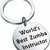 New FEELMEM Feelmem Zumba Teacher Appreciation Gift World'S Best Zumba Instructor Keychain