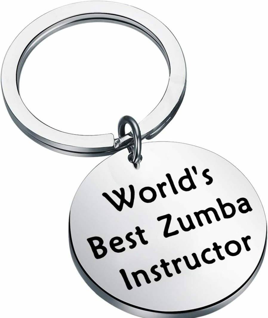 New FEELMEM Feelmem Zumba Teacher Appreciation Gift World'S Best Zumba Instructor Keychain