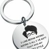 Best FAADBUK Faadbuk It Crowd Inspired Keychain Moss Fans Gift Moss Quote Gift I Like Being Weird