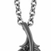 Best Jewelili Jewelili Enchanted Disney Fine Jewelry Black Rhodium Over Sterling Silver 1/10 Cttw Diamond Maleficent Villain Pendant