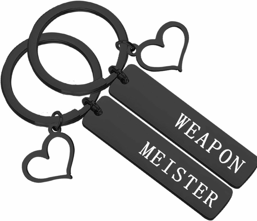 Online bobauna Bobauna Geek Set Keychain Soul Eater Inspired Anime Jewelry Gift For Couple Best Friend(Weamei Ks-Black