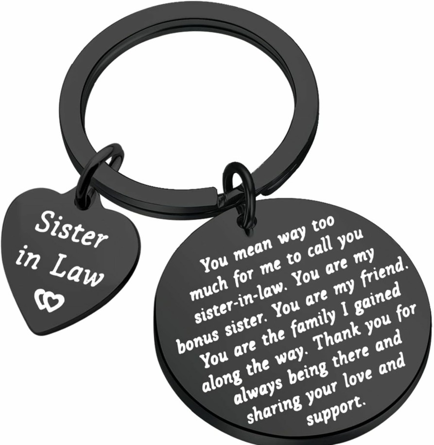 Online PLITI Pliti Sister In Law Gifts Bonus Sister Gifts Sister-In-Law Keychain Unbiological Sister Sister Bff