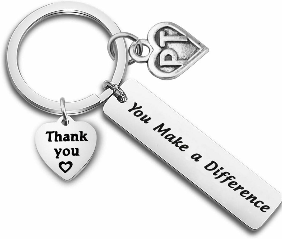 Best FOTAP Fotap Physical Therapist Appreciation Gift You Make A Difference Keychain Pt Graduation Gift Medical Jewelry