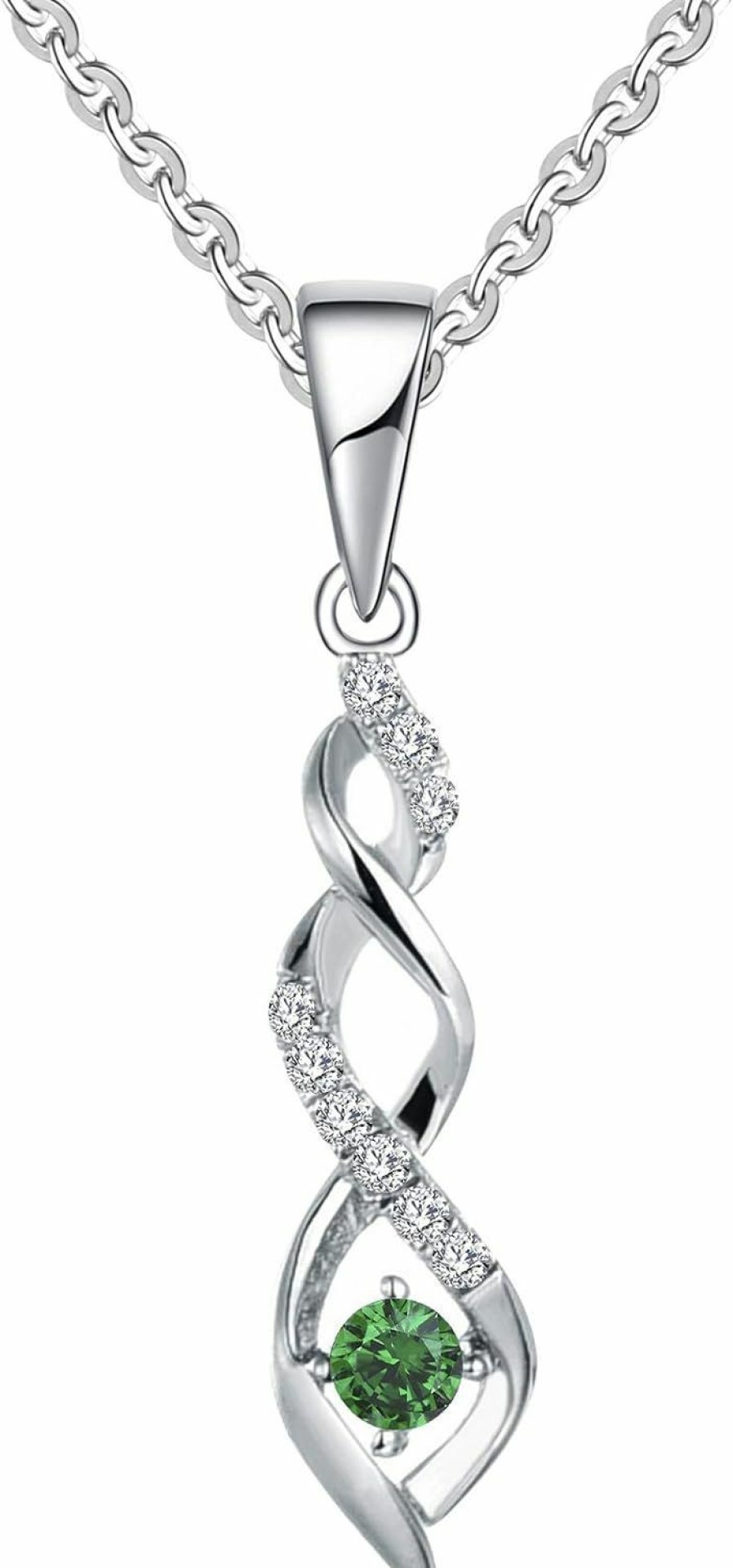 Hot JO WISDOM Jo Wisdom 925 Sterling Silver Infinity Heart Pendant Necklaces With Aaa Cubic Zirconia