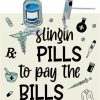 Wholesale Lywjyb Birdgot Lywjyb Birdgot Pharmacist Earring Healthcare Worker Gift Slingin Pills To Pay The Bills Gift Nursing Gift For Her