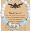 Online MYOSPARK Myospark Swimmers Gift Swimming Bracelet Message Card Jewelry Swimming Lover Gift Swim Team Gift For Swim Player