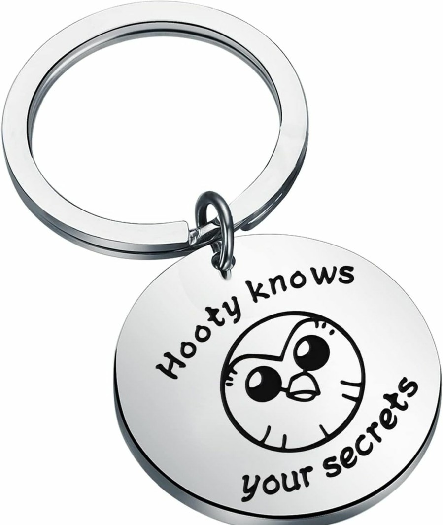 New FAADBUK Faadbuk The Owl House Inspired Gift Hooty Fans Gift Hooty Keychain Hooty Knows Your Secrets Keychain