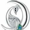 Wholesale LONAGO Lonago Blue Jay/Peacock/Parrot/Flamingo Charm 925 Sterling Silver Dangle Bird Bead Fit Bracelet Our Love Never Dies Gifts For Women Mom