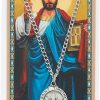 Wholesale McVan St Timothy Prayer Card With Medal Christian Pendant Charm Patron Saint Catholic