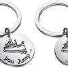 Best KUIYAI Kuiyai Movie Quote Keychain You Jump I Jump Keychain Set Jack And Rose Inspired Jewelry Valentine'S Day Gift