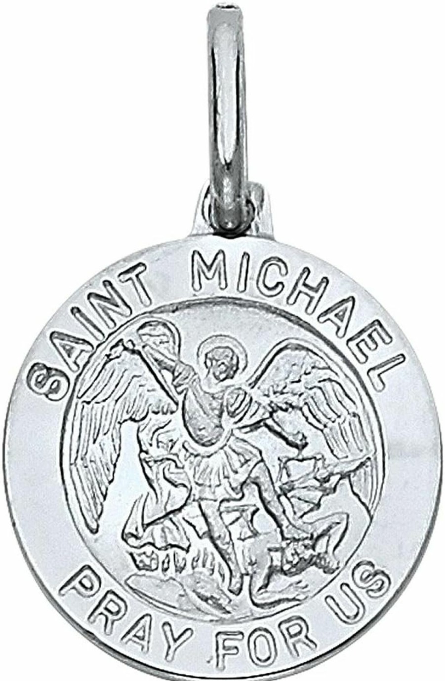 Best GM Fine Jewelry Collection Gm Fine Jewelry Collection 14K Yellow Or White Gold Religious Saint Michael Medal Charm Pendant