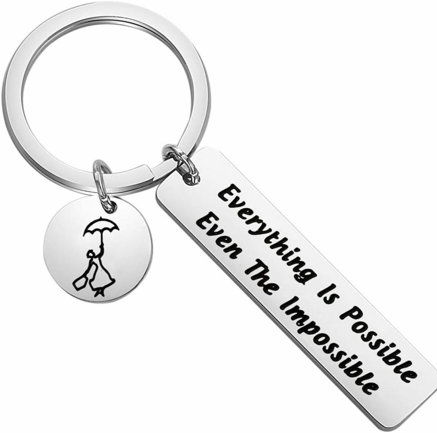 Clearance FOTAP Fotap Everything Is Possible Even The Impossible Keychain Inspirational Gift