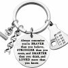 Online WSNANG Wsnang Biology Chemistry Keychain Always Remember You Are Braver Stronger Smarter Than You Think Keychain Future Chemist Gift