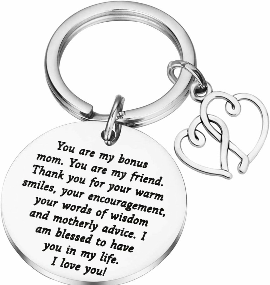 Hot PLITI Pliti Step Mom Gift Mother'S Day Gift For Mom Bonus Mom Stepmother Mother In Law Keychain