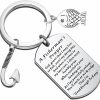 Wholesale WSNANG Wsnang Fisherman Anglers Gift A Fisherman'S Prayer Keychain Fishing Lover Gift Fishing Lure Jewelry