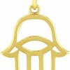 Online Religious by Jewelry America Religious By Jewelry America Solid 14K Gold Hamsa Hand Of Fatima With Evil Eye Charm Pendant