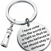 Hot bobauna Bobauna Nautical Lighthouse Keychain Light Of Hope Symbol Jewelry Gift I Have Come Into The World As A Light