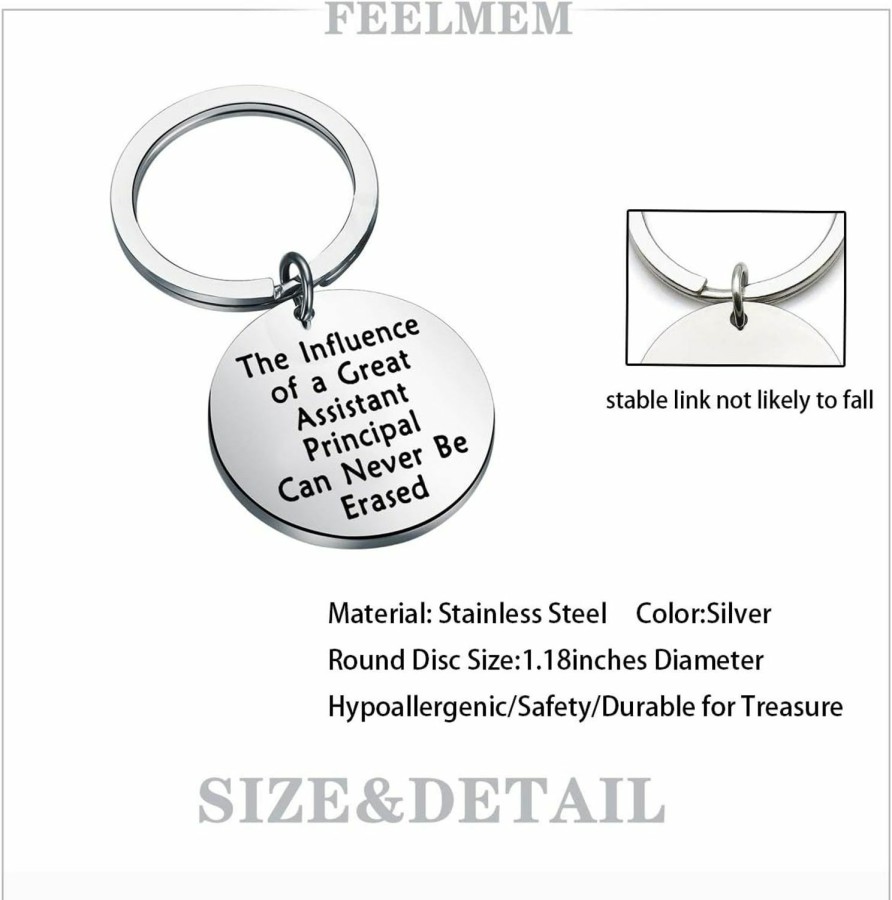 Online FEELMEM Feelmem Assistant Principal Keychain Principal Teacher Gift Retirement Gift