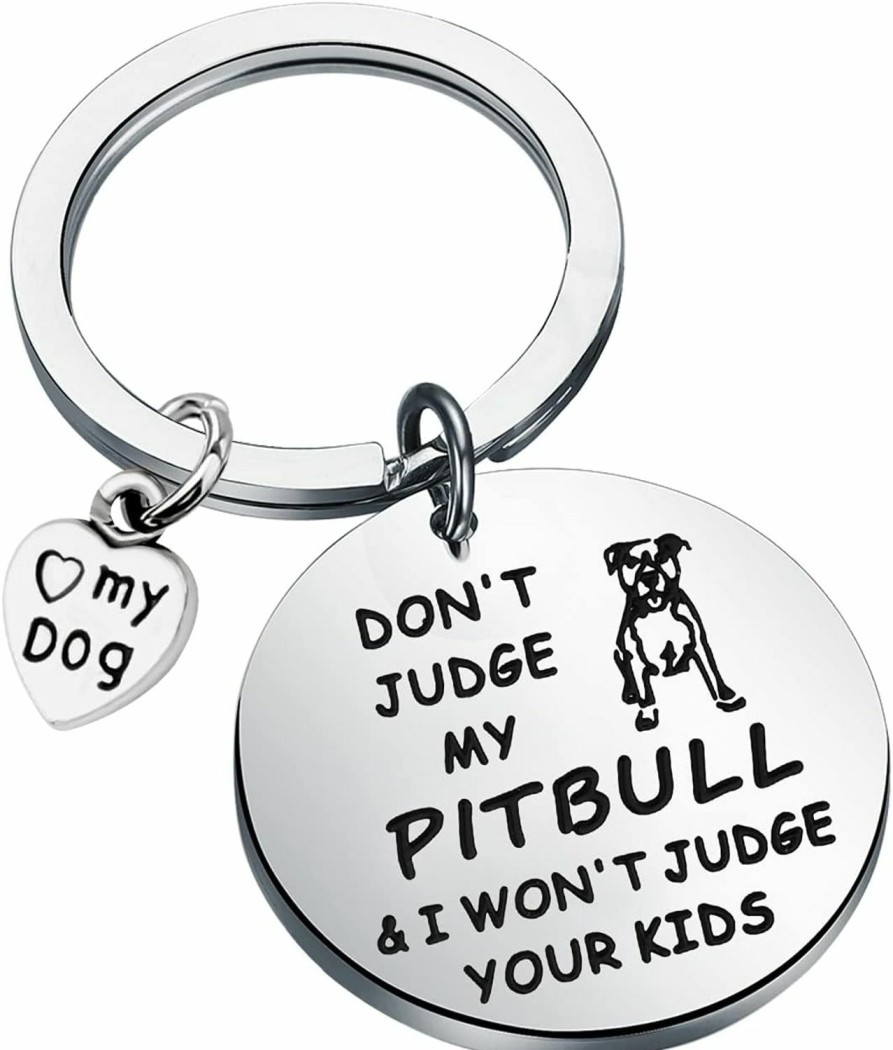 New TIIMG Tiimg Pitties Keychain Pitbull Dog Lover Gift Pitbull Owner Gift Gift For Pitbull Lover