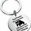 New BLEOUK Bleouk Red Panda Keychain Animal Themed Gift Cute Panda Gift Red Panda Lover Jewelry