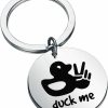 New KUIYAI Kuiyai Off Road Duck Gift Duck Me Keychain Road Vehicle Duck Gift Duck Car Gift 4-Wheeler Gift Duck Theme Jewelry For Friends