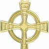 Best Jewelry America Jewelry America 14K Yellow Gold Celtic Cross With Eternity Circle Charm Pendant