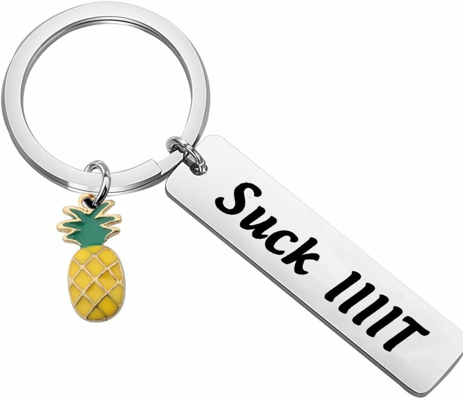 Online FAADBUK Faadbuk Tv Show Keychain Psyc Pineapple Inspired Gift Suck Iiiit Psyc Tv Show Gift