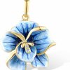 Wholesale Santuzza Santuzza 925 Sterling Silver Handmade Enamel Flower Pendant For Women