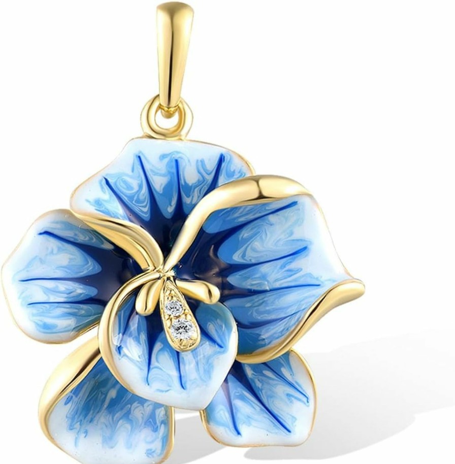 Wholesale Santuzza Santuzza 925 Sterling Silver Handmade Enamel Flower Pendant For Women