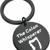 Online FEELMEM Feelmem Gastroenterologist Gift Proctologist Gift The Colon Whisperer Keychain Funny Proctology Gift