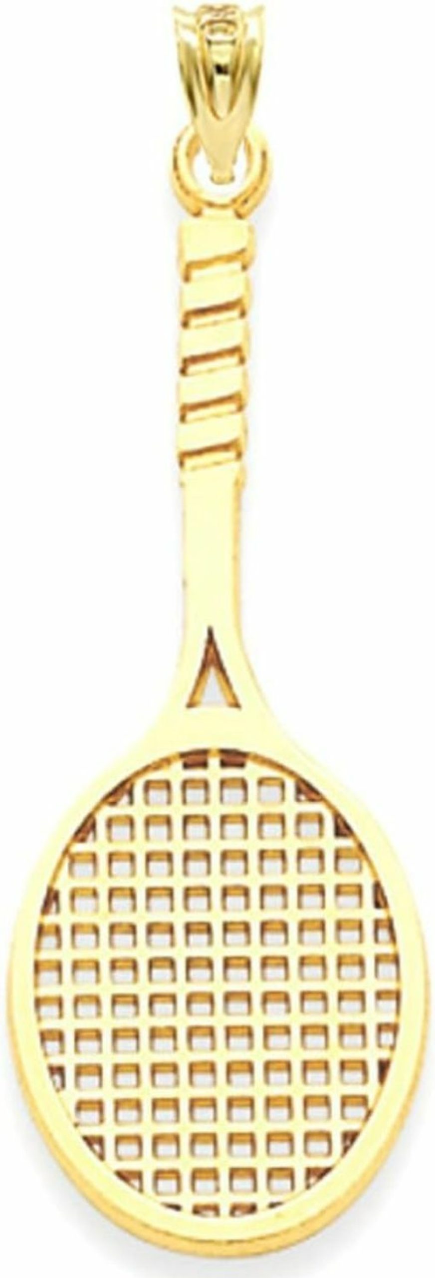 Online Claddagh Gold Tennis Racket Charm Gold