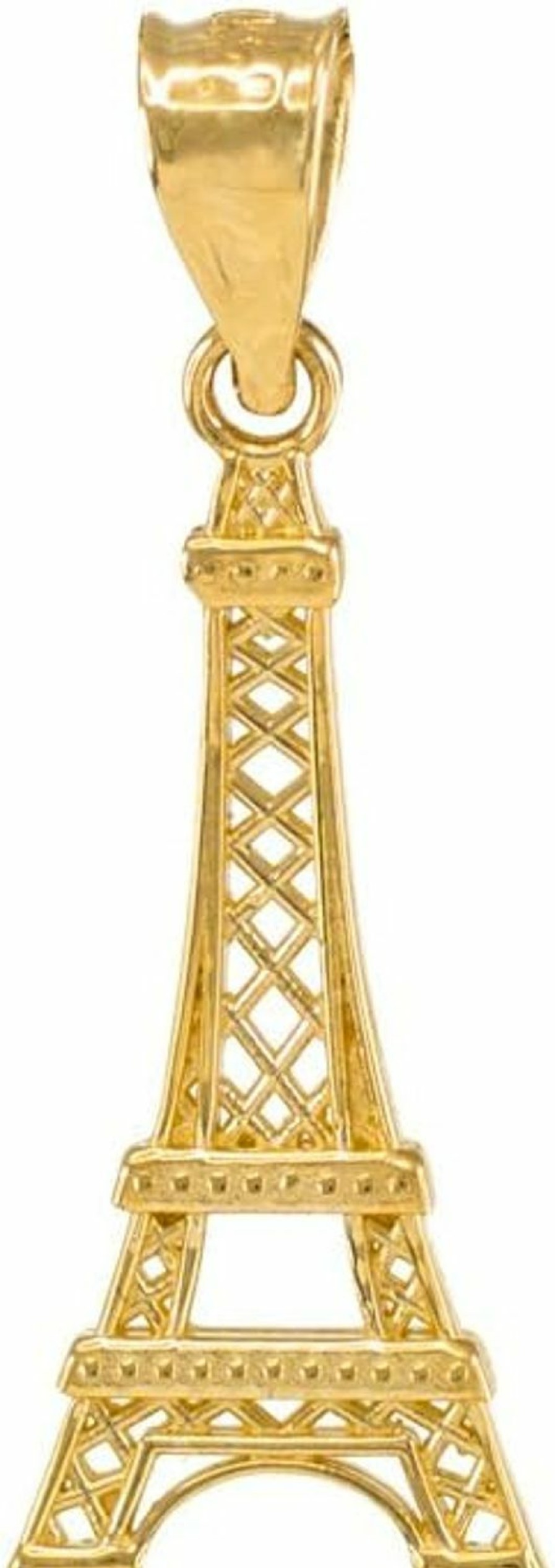 Online Claddagh Gold Fine 14K Gold Eiffel Tower Charm Charm Pendant