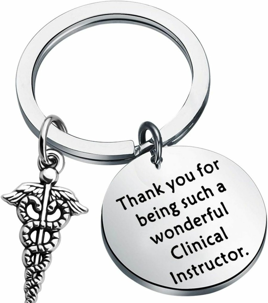 Hot BAUNA Bauna Nursing Instructor Key Ring Idea For Nurse Clinical Instructor Keychain