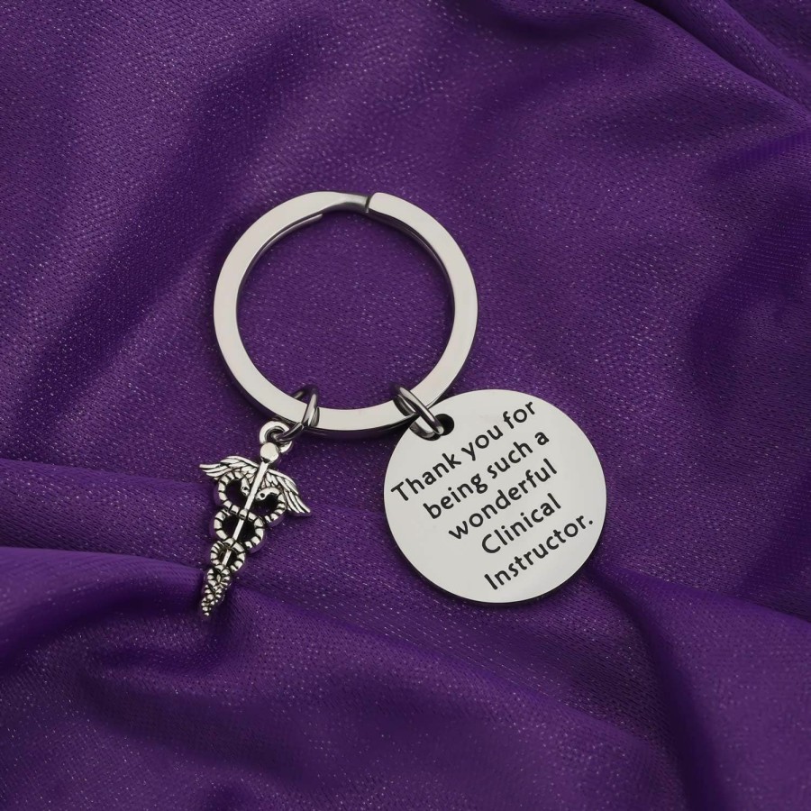 Hot BAUNA Bauna Nursing Instructor Key Ring Idea For Nurse Clinical Instructor Keychain