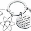 Online bobauna Bobauna Biology Chemistry Keychain Atom Microscope Chemistry Jewelry Science Tech Gift