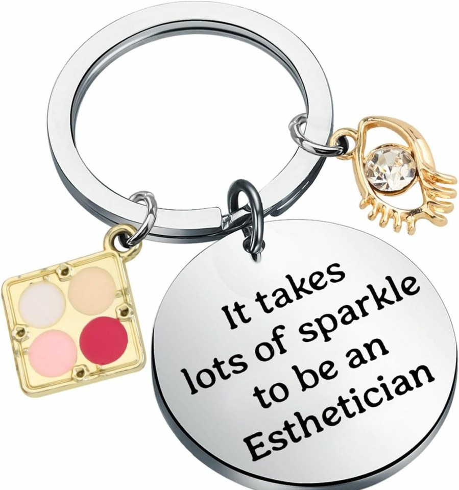 Best BAUNA Bauna Esthetician Keychain Thank You Gift For Beautician It Takes Lots Of Sparkle To Be An Esthetician Jewelry