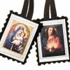 New Intercession Intercession St Carmel Wool Scapular - Made By Carmelite Nuns (Brown Cord - 23 In)