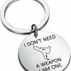 Best FAADBUK Faadbuk Funny Karate Keychain Karate Instructor Students Gift I Don'T Need A Weapon I Am One Jewelry Martial Arts Karate Gift Karate Lover Gift (I Am One K-S)