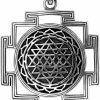 Wholesale W | S WITHLOVE SILVER Withlovesilver Sterling Silver Sri Yantra Chakra Sacred Geometry Talisman Pendant